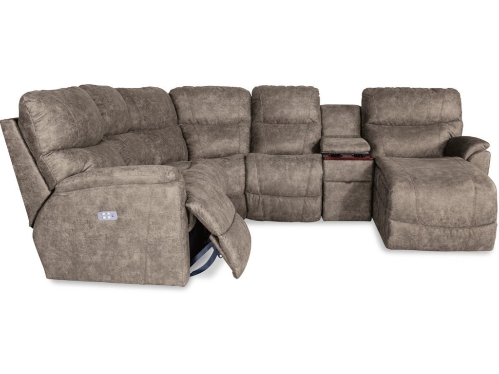 La-Z-Boy Trouper Five Piece Power Reclining Sofa with Left Sitting Tilt