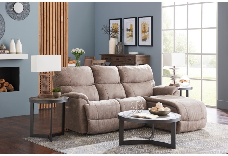 La Z Boy Trouper Two Piece Reclining Sectional Sofa With La Z Boy Trouper Two Piece Reclining Sectional Sofa With