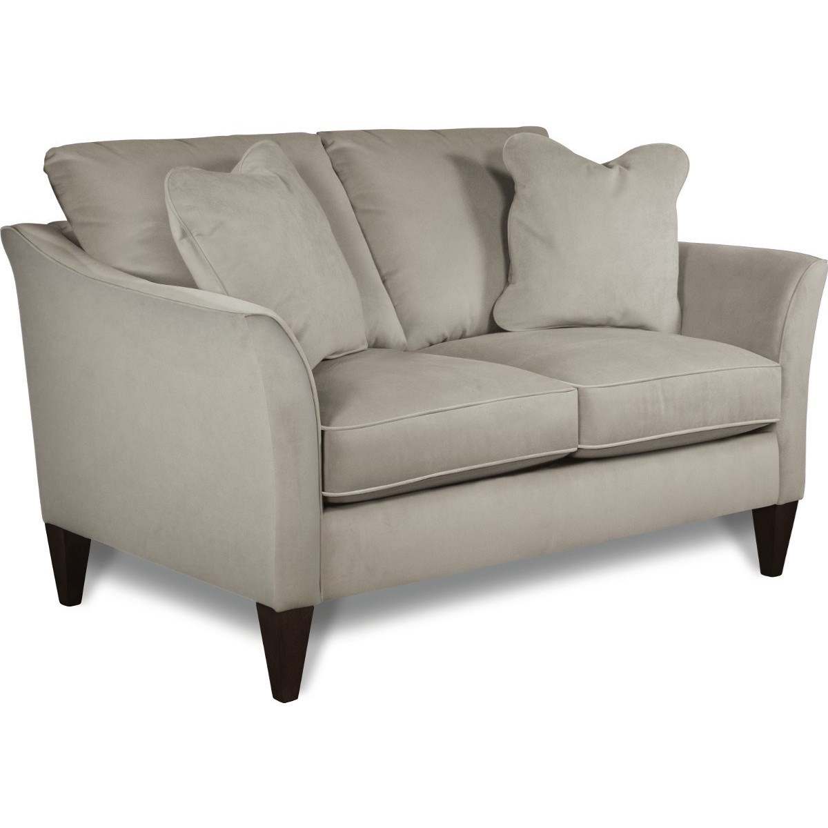 La Z Boy Violet Contemporary Loveseat With Flared Arms And