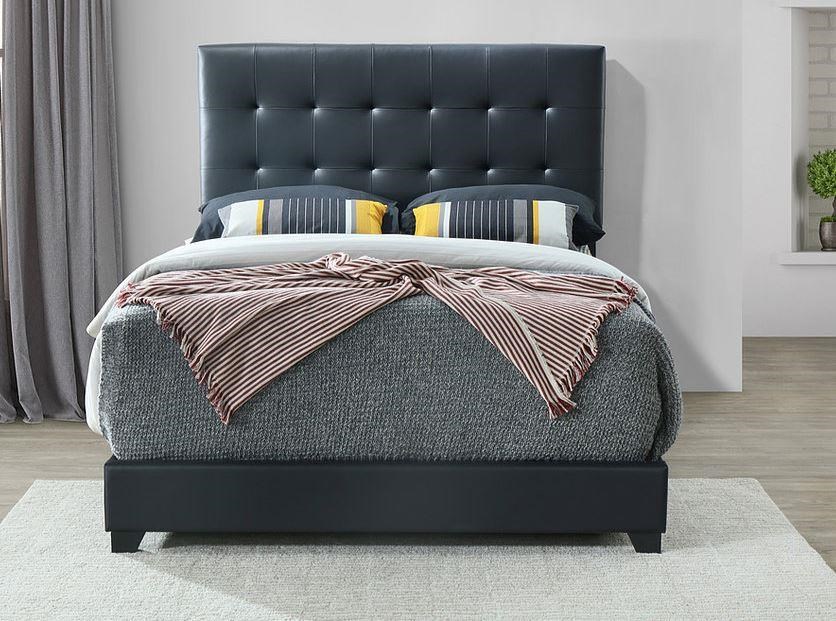 Lacey Furniture 5305 Patrick Black King Upholstered Low Profile Bed Dream Home Interiors Upholstered Beds