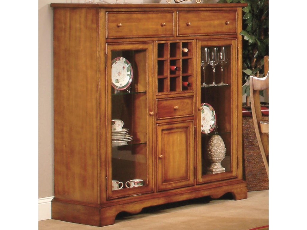 Harvest Dining Buffet W Wine Rack Royal Furniture Buffet