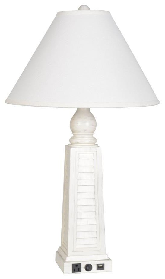 coastal shutter table lamp