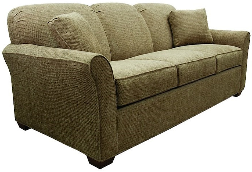 Lancer 2500 Queen Sofa Sleeper With Rounded Flared Arms Westrich