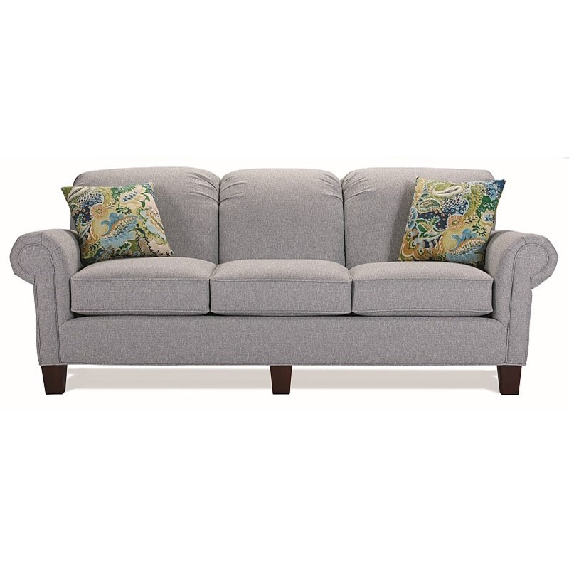 Lancer 5700 Contemporary Sofa With Rolled Arms Wayside Furniture Sofas