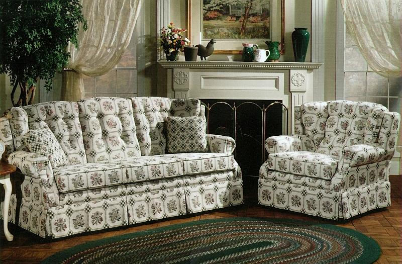 Lancer 840 Country Style Sofa With Skirt Westrich Furniture Appliances Sofa