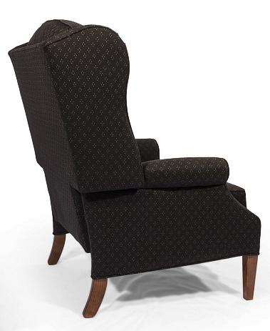 Lancer Homespun Push Back Recliner With Tufted Wing Back Wayside Furniture High Leg Recliners