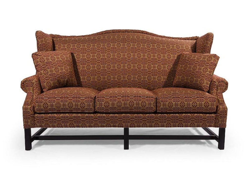 Lancer Homespun High Wing Back Sofa With Rolled Arms Lancer Homespun High Wing Back Sofa With Rolled Arms