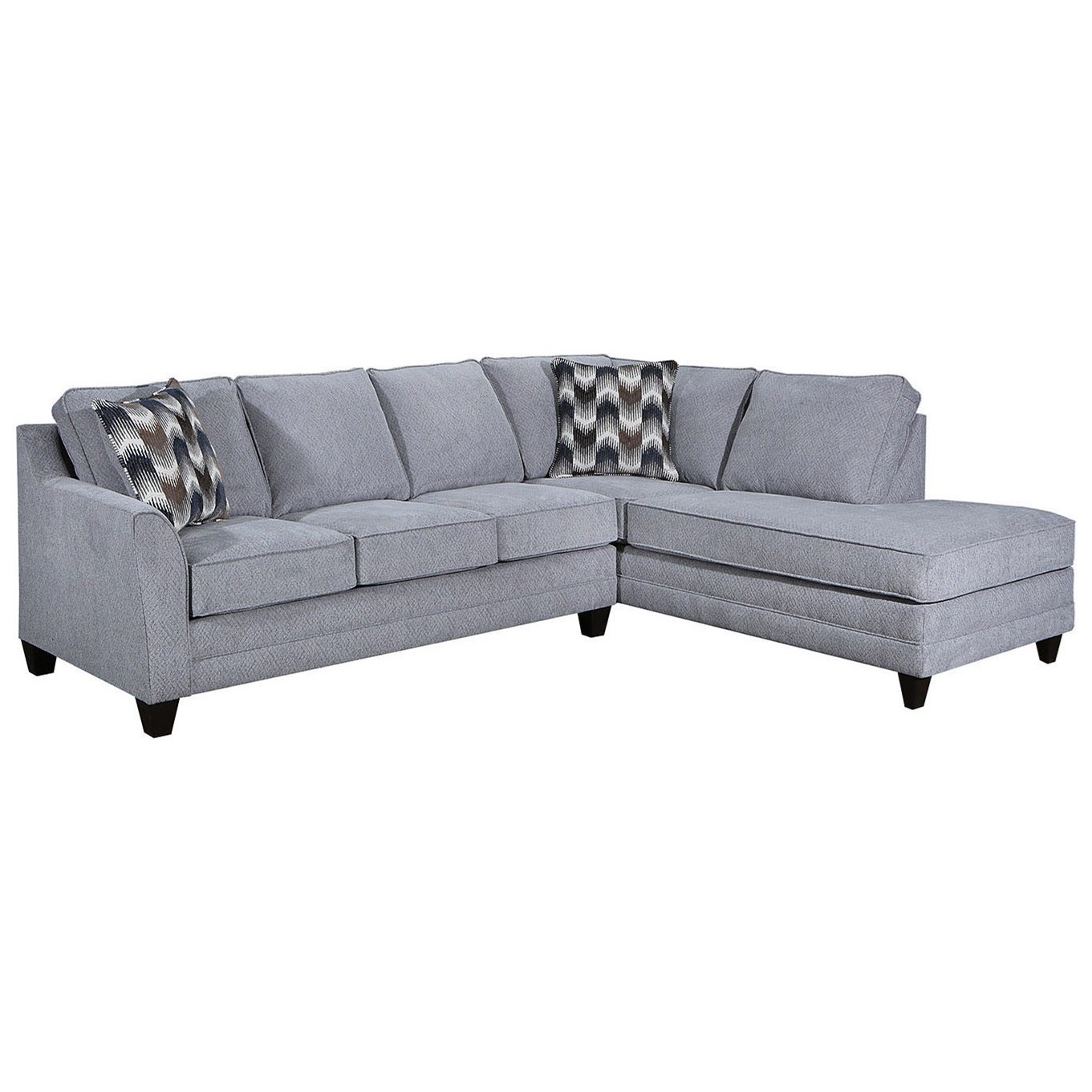 Lane 2013 Transitional 2 Piece Sectional With Raf Chaise Story