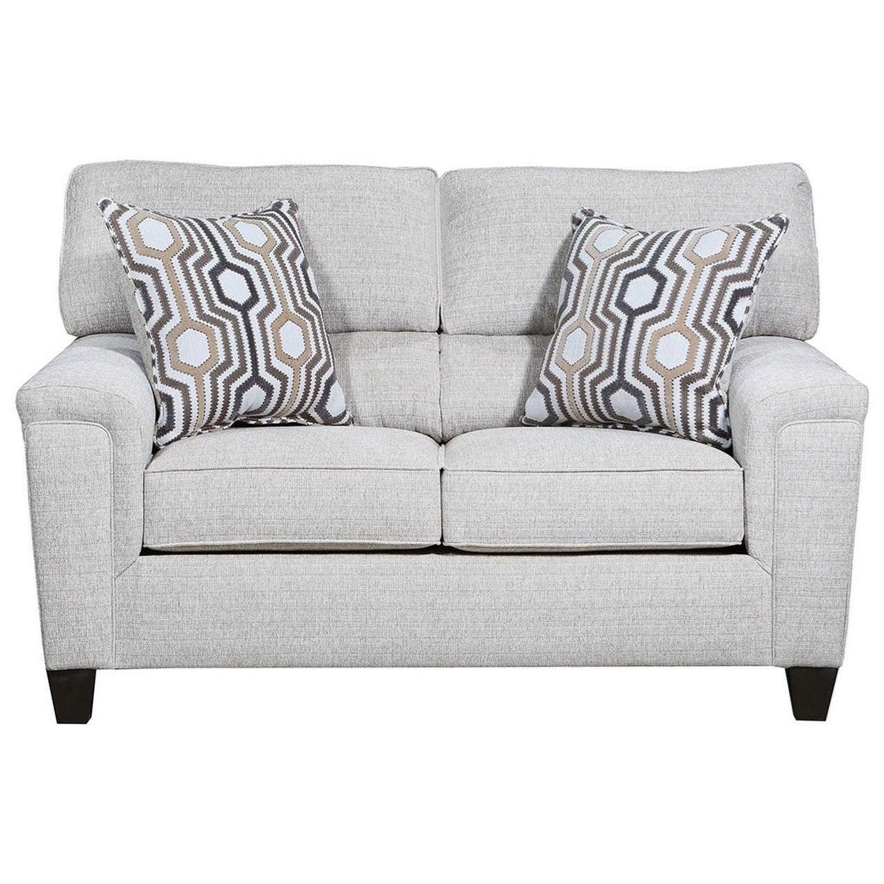 Lane 2015 Casual Contemporary Stationary Loveseat | Find Your Furniture