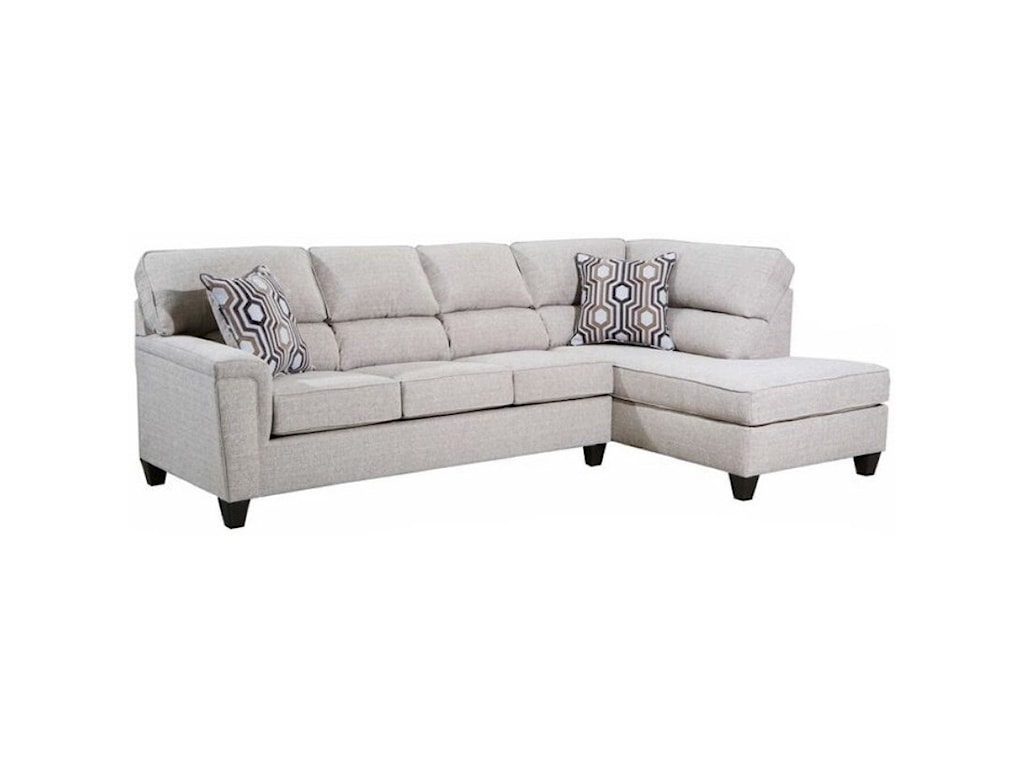 Lane 2015 Casual Contemporary Sectional With Bump Chaise Rune S