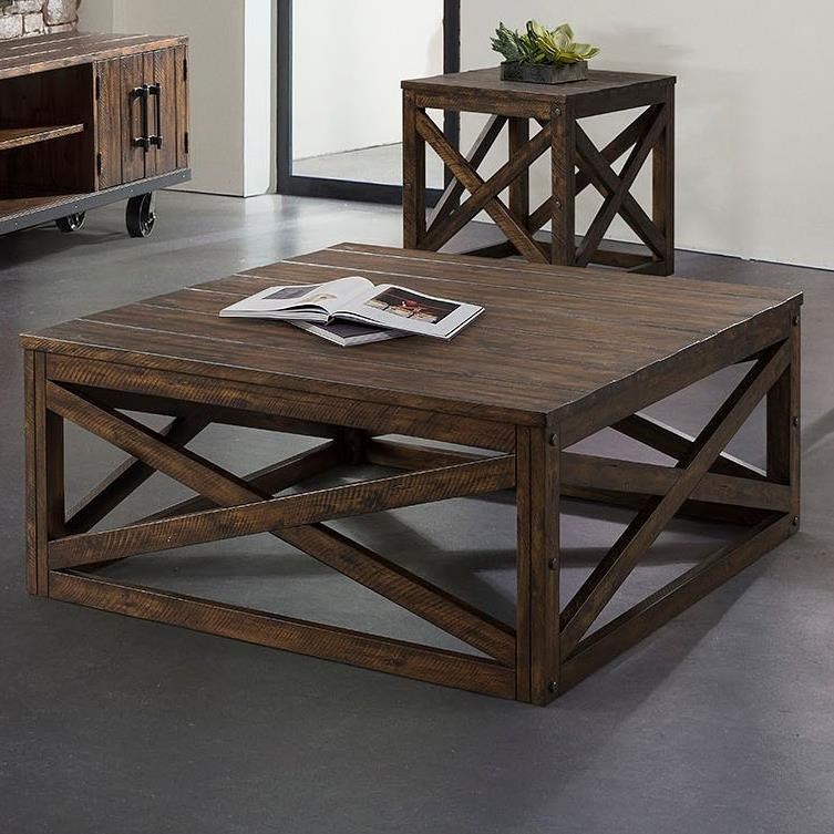 Lane 7586 7586 45 Modern Rustic Cocktail Table Esprit Decor Home