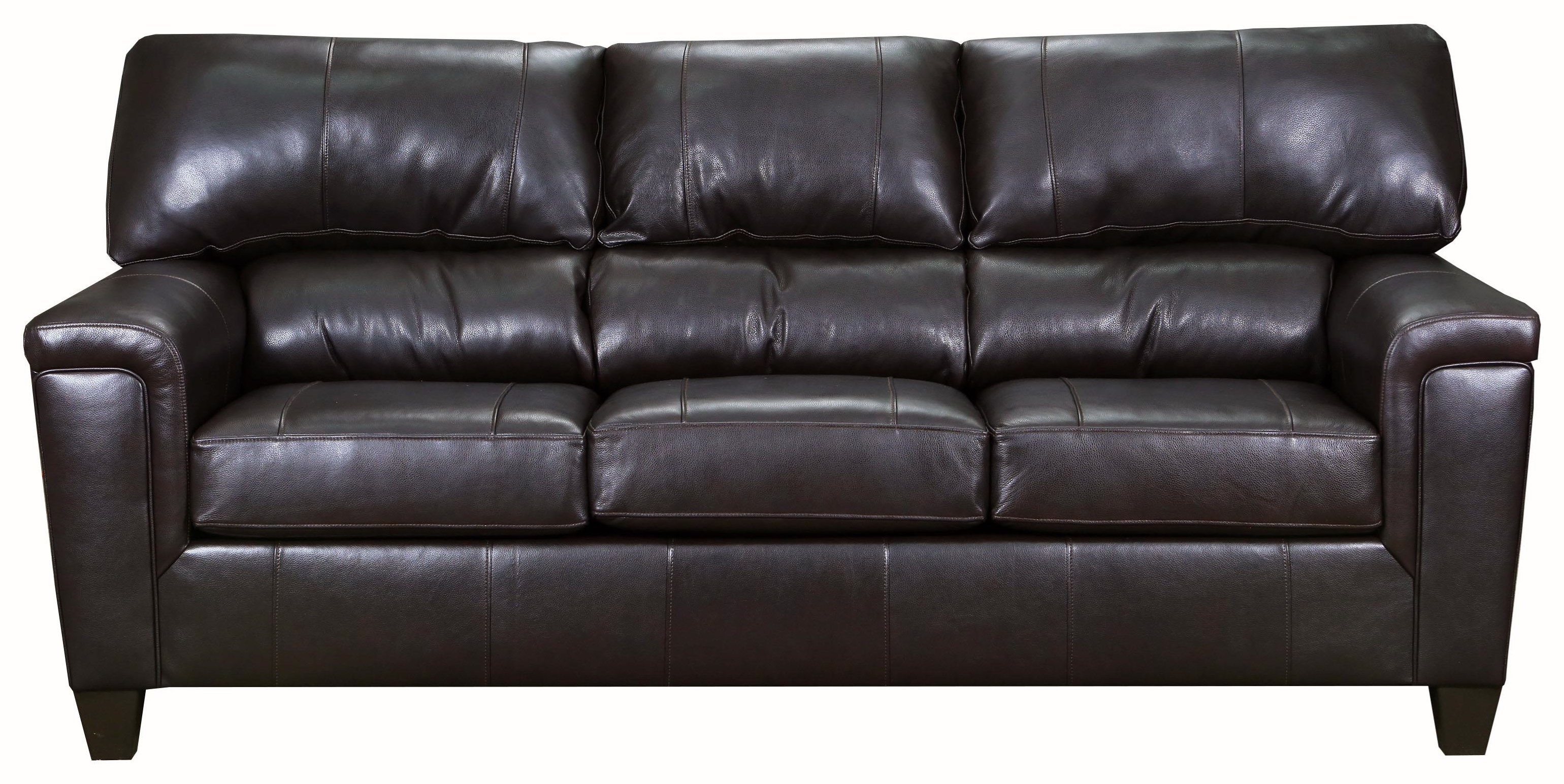 Lane Home Furnishings Birch Creek Brown Bark Leather Sofa Royal