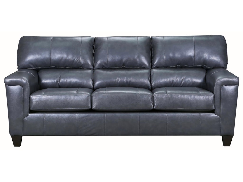 Birch Creek Gray Fog Leather Sofa By Lane Home Furnishings At Royal Furniture
