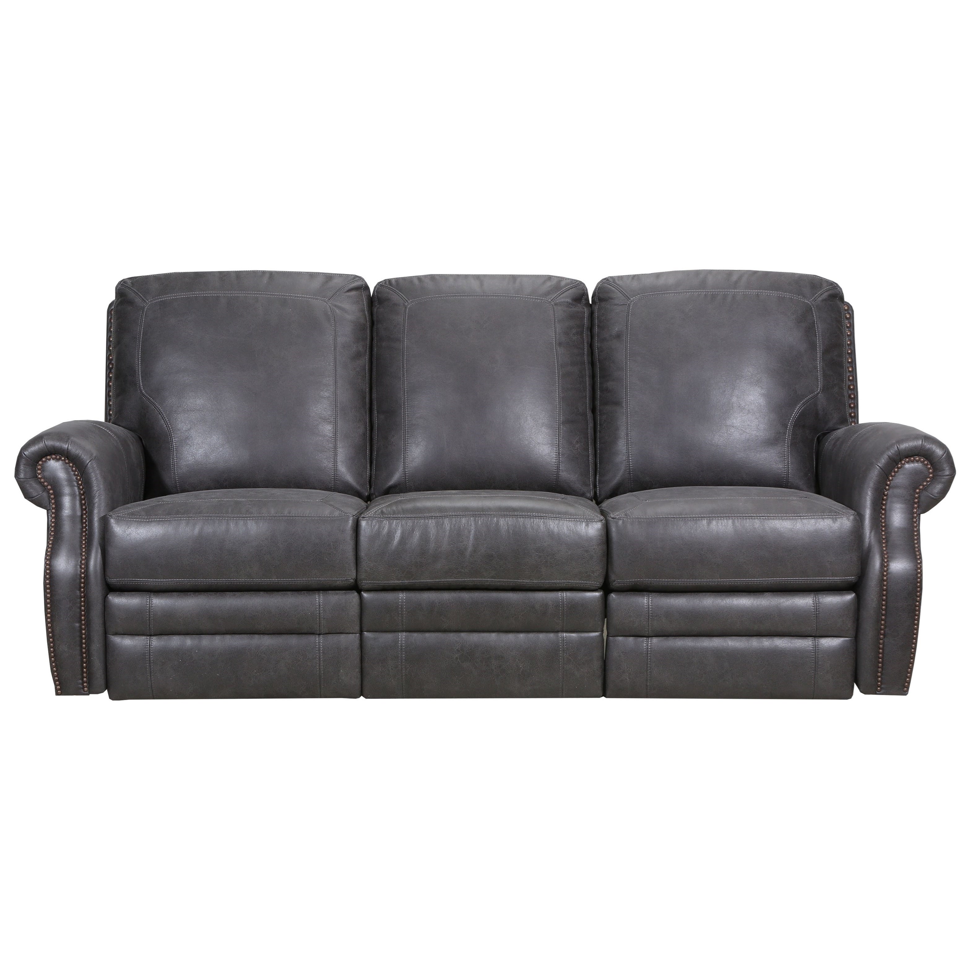 Lane Canterbury Transitional Reclining Sofa With Nailhead Trim