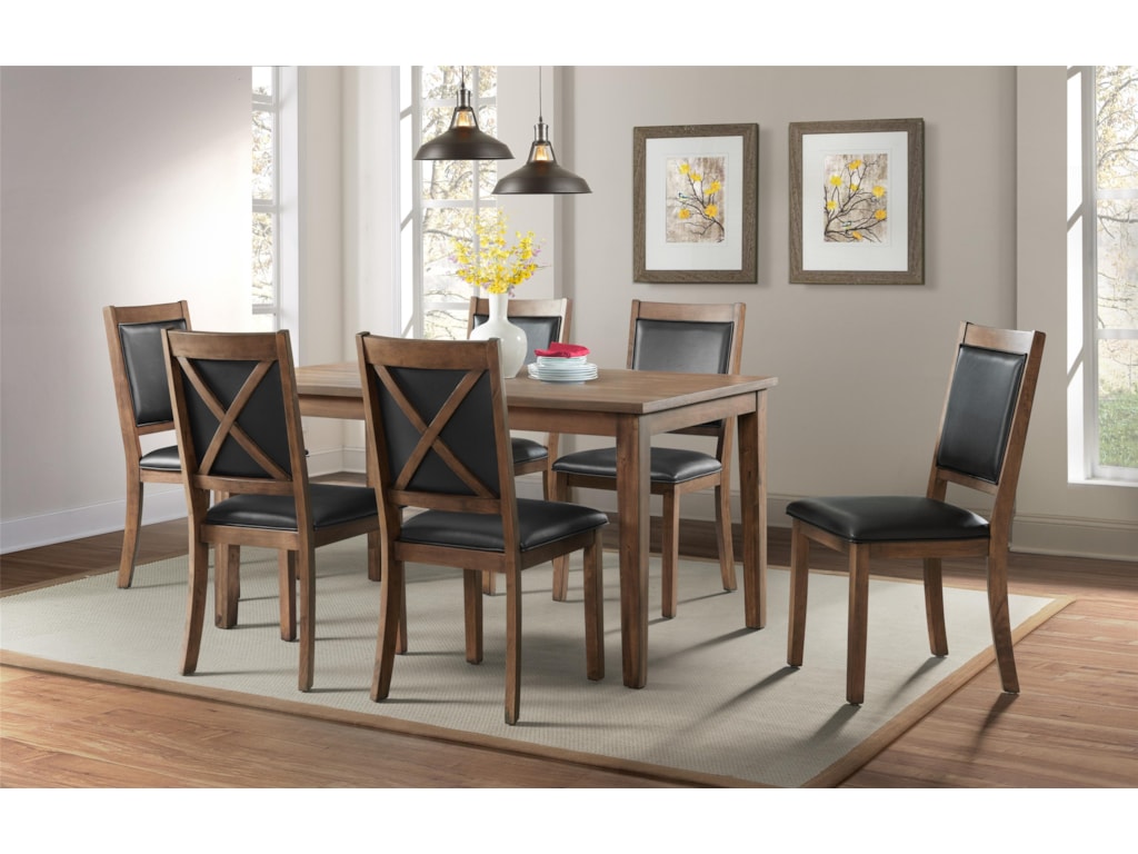 dining group in box idlewild dining table and 6 chairs