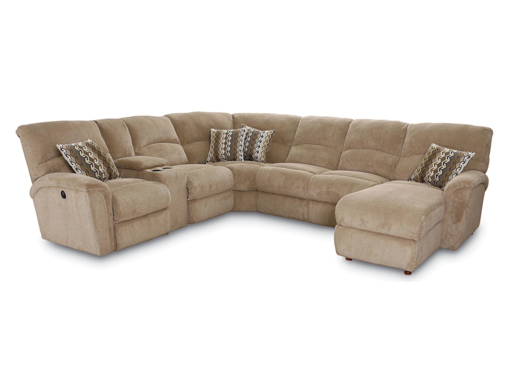Lane Grand Torino4 Pc Sectional Sofa w/ LAF Console Loveseat