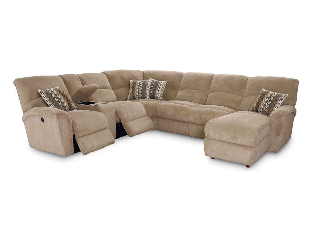 Lane Grand Torino4 Pc Sectional Sofa w/ LAF Console Loveseat