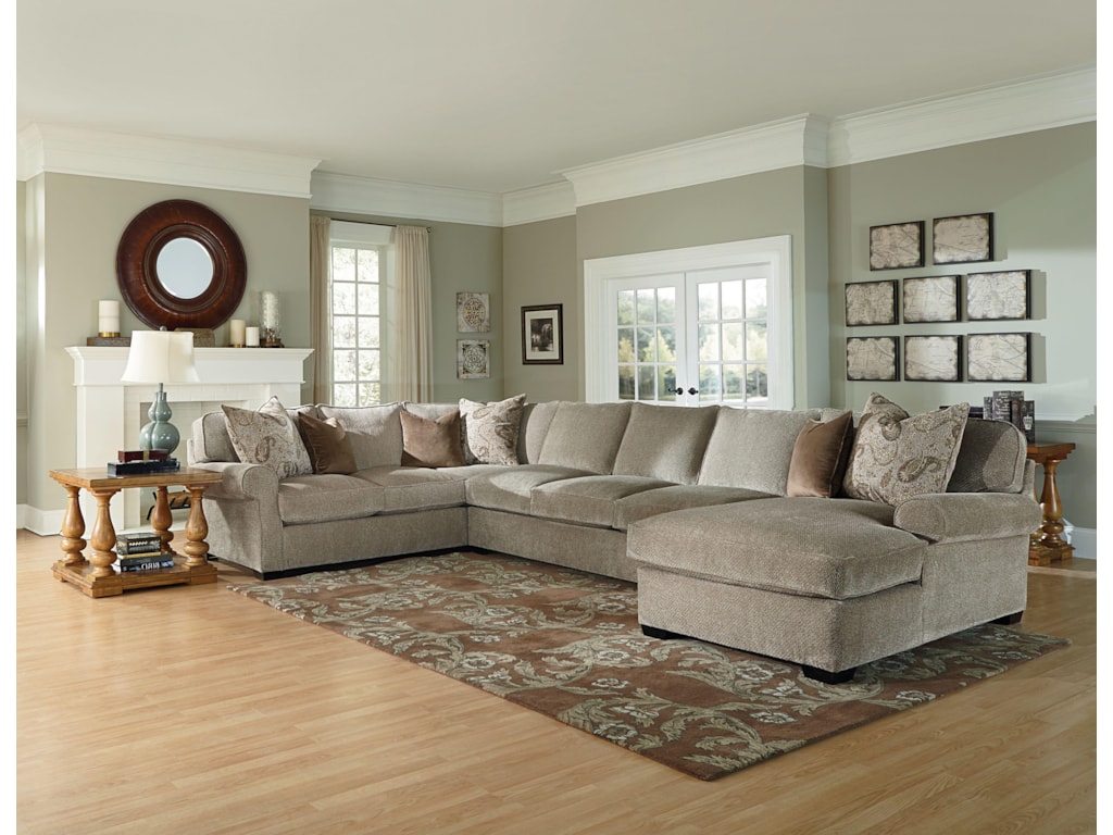 Lane Jonah Casual 3 Piece Sectional Sofa With Blend Down Seats Lane Jonah3 Piece Sectional Sofa