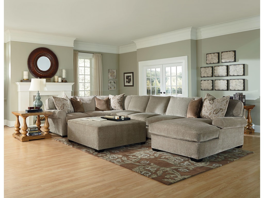 Lane Jonah Casual 3 Piece Sectional Sofa With Blend Down Seats Lane Jonah3 Piece Sectional Sofa