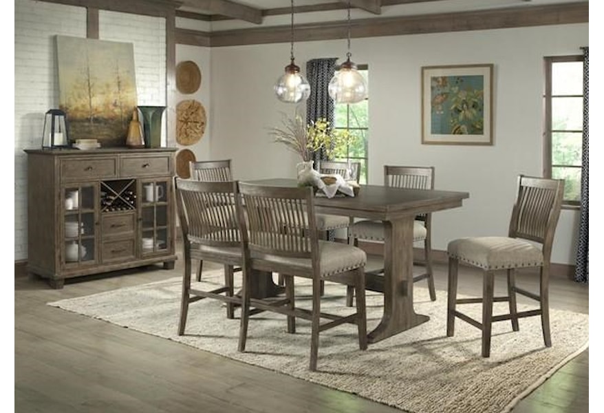Lane Dallas Counter Height Dining Set Includes Table And 4 Stools Morris Home Dining 5 Piece Sets