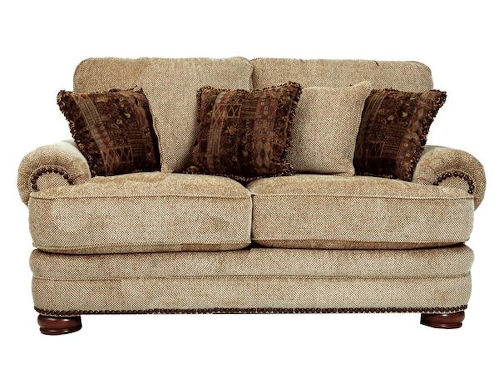 Lane Stanton 863 20 Stationary Loveseat With Nailhead Trim Lane Stanton Lanestationary Loveseat