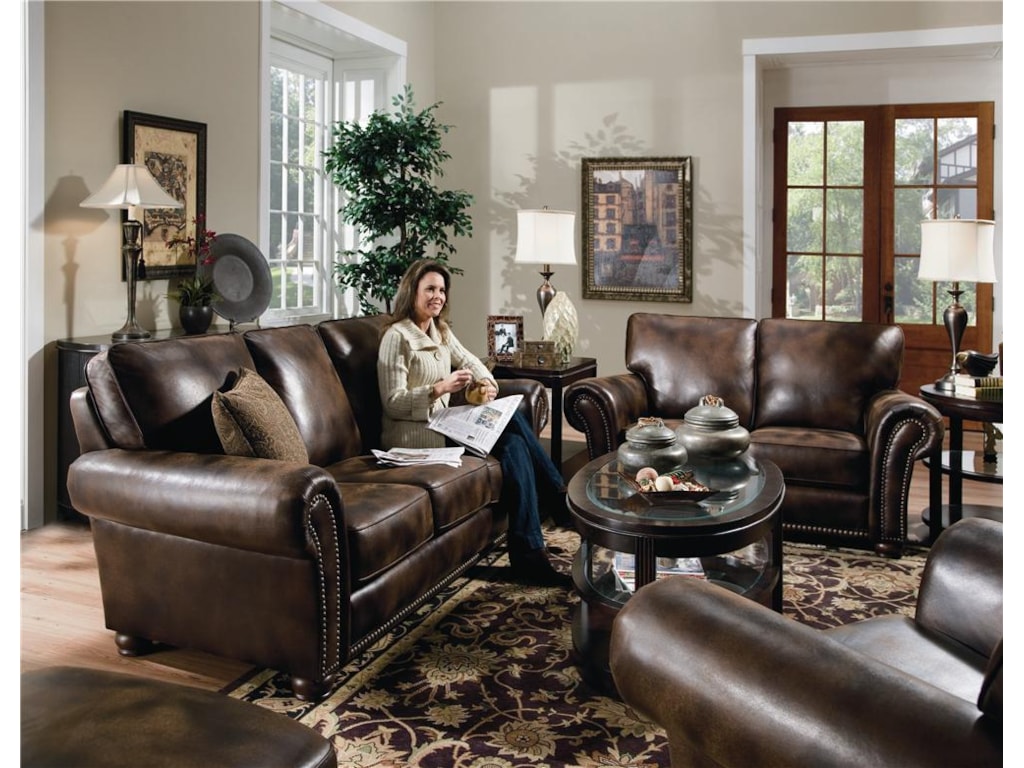Lane Benson Stationary Sofa With Nailhead Trim Ahfa Sofas Lane Benson Stationary Sofa With