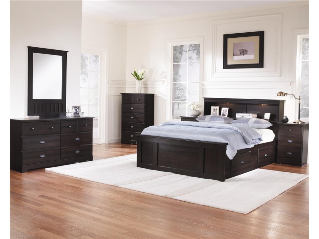 Lang BayfieldKing Bookcase Captains Bed