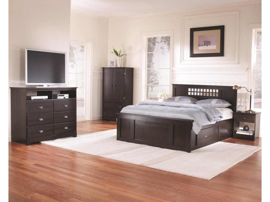 Lang BayfieldQueen Panel Captains Bed
