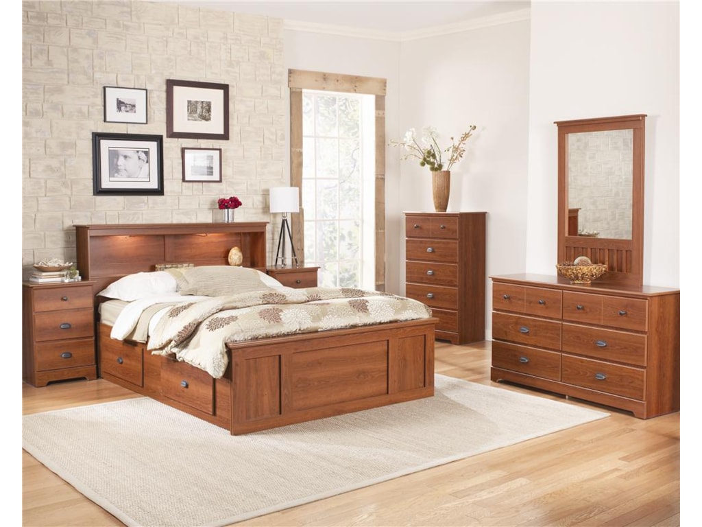 Lang BayfieldKing Bookcase Captains Bed