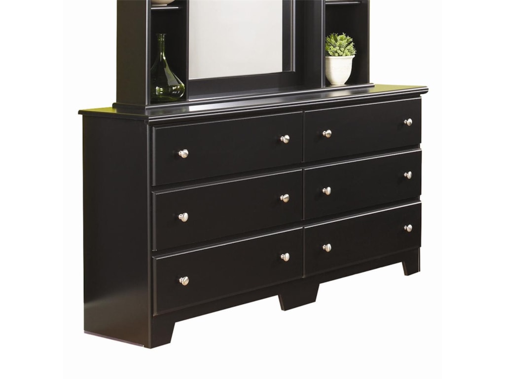 Lang Columbia6 Drawer Dresser with Roller Glides