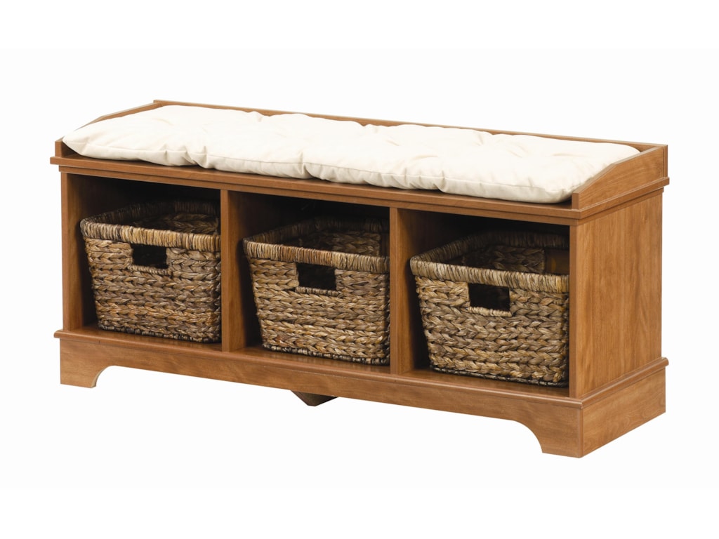 Lang Hartland Entry Bench With Accent Baskets Rune S Furniture Hartland Entry Bench With Accent Baskets By Lang
