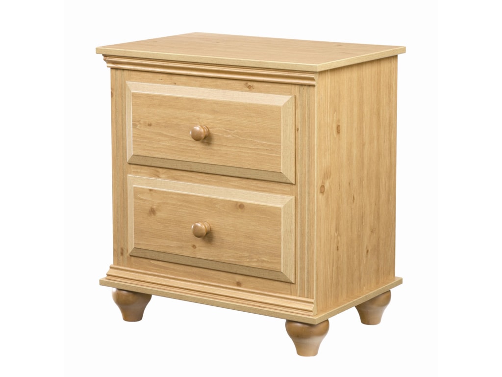 Lang Madison2 Drawer Night Stand with Roller Glides