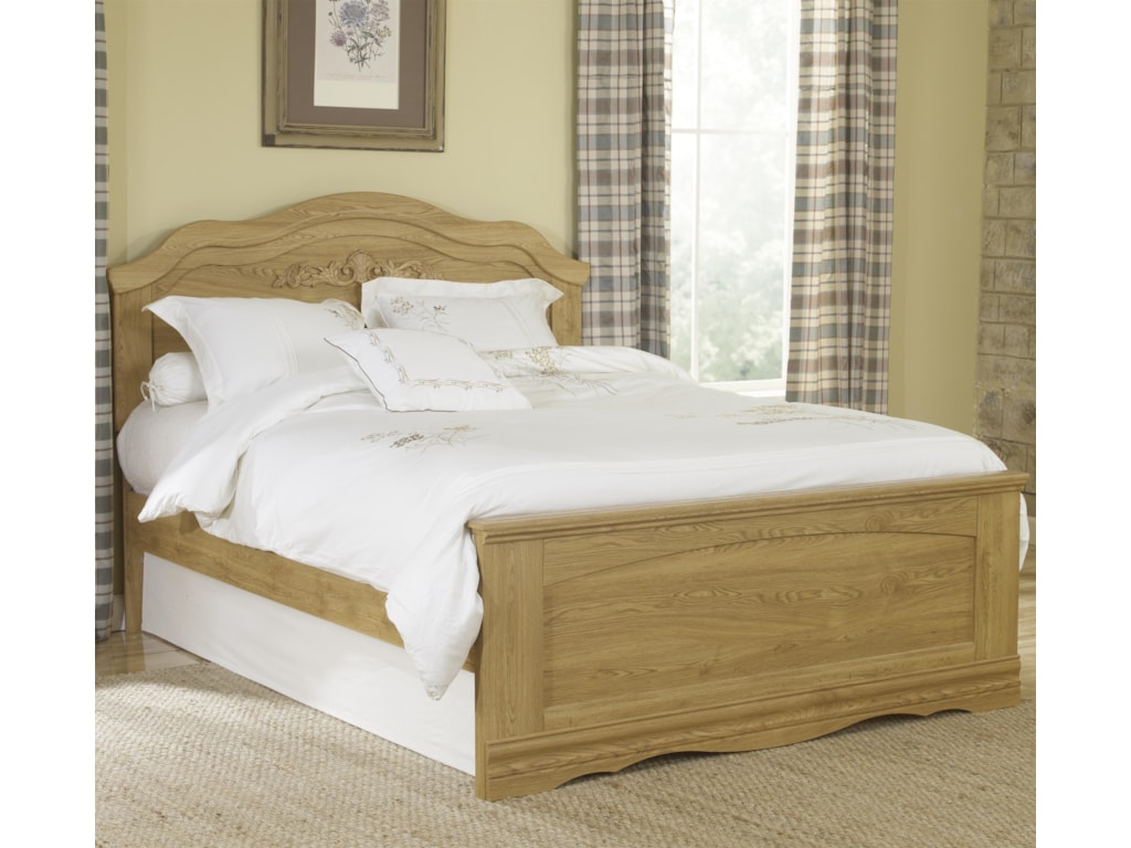 Lang Oak Creek Queen Panel Bed With Rounded Headboard Colder S Lang Oak Creekqueen Panel Bed