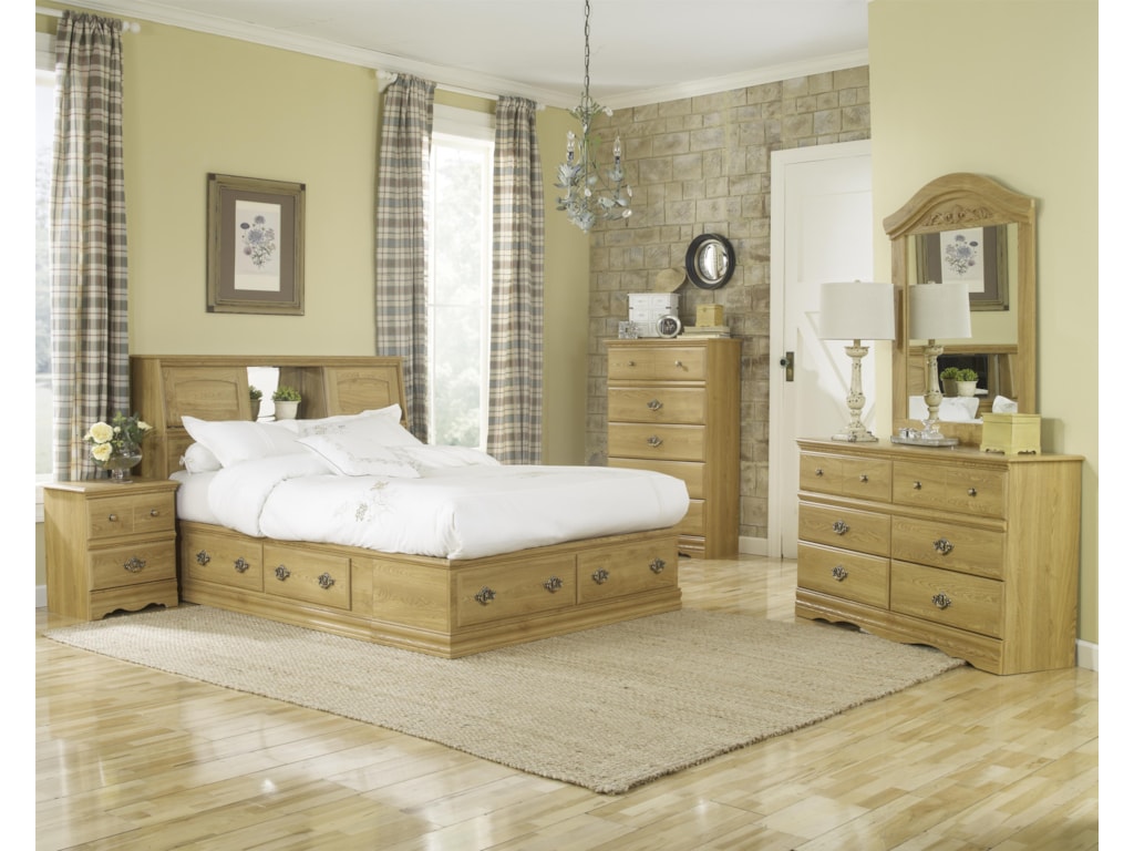Lang Oak CreekQueen Bookcase Bed