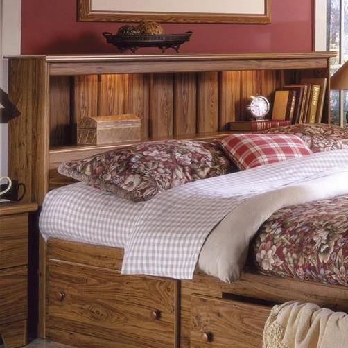 Lang Shaker Full Bookcase Headboard With Lights A1 Furniture