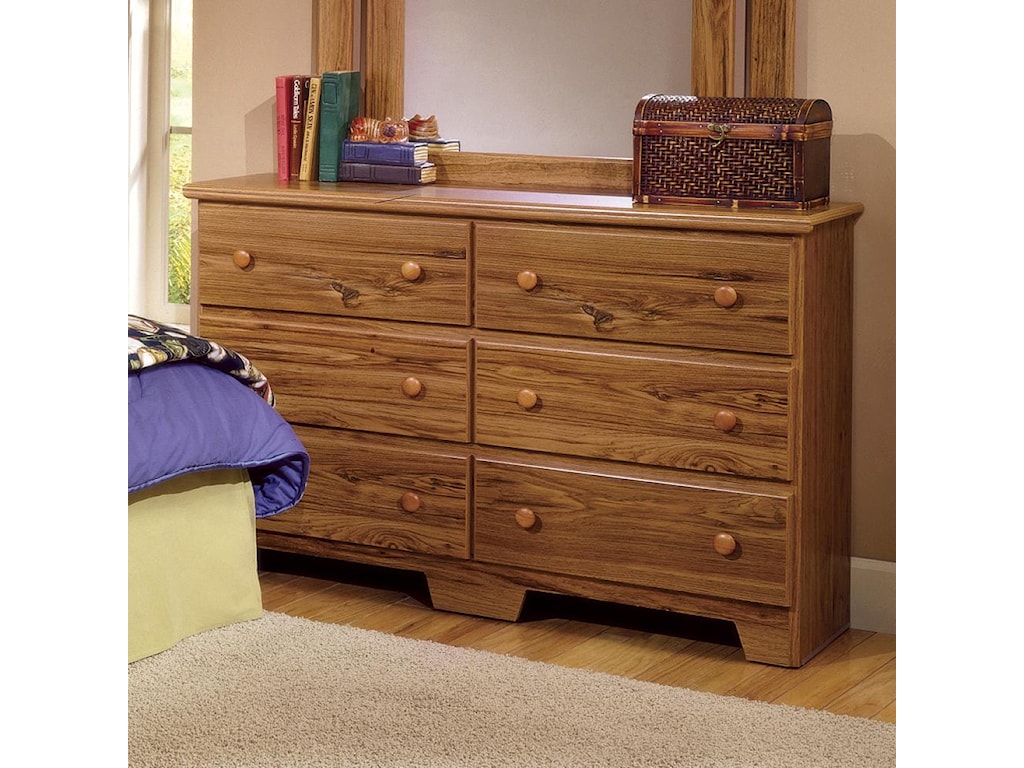 Lang Shaker 49 Inch 6 Drawer Dresser With Tapered Legs A1