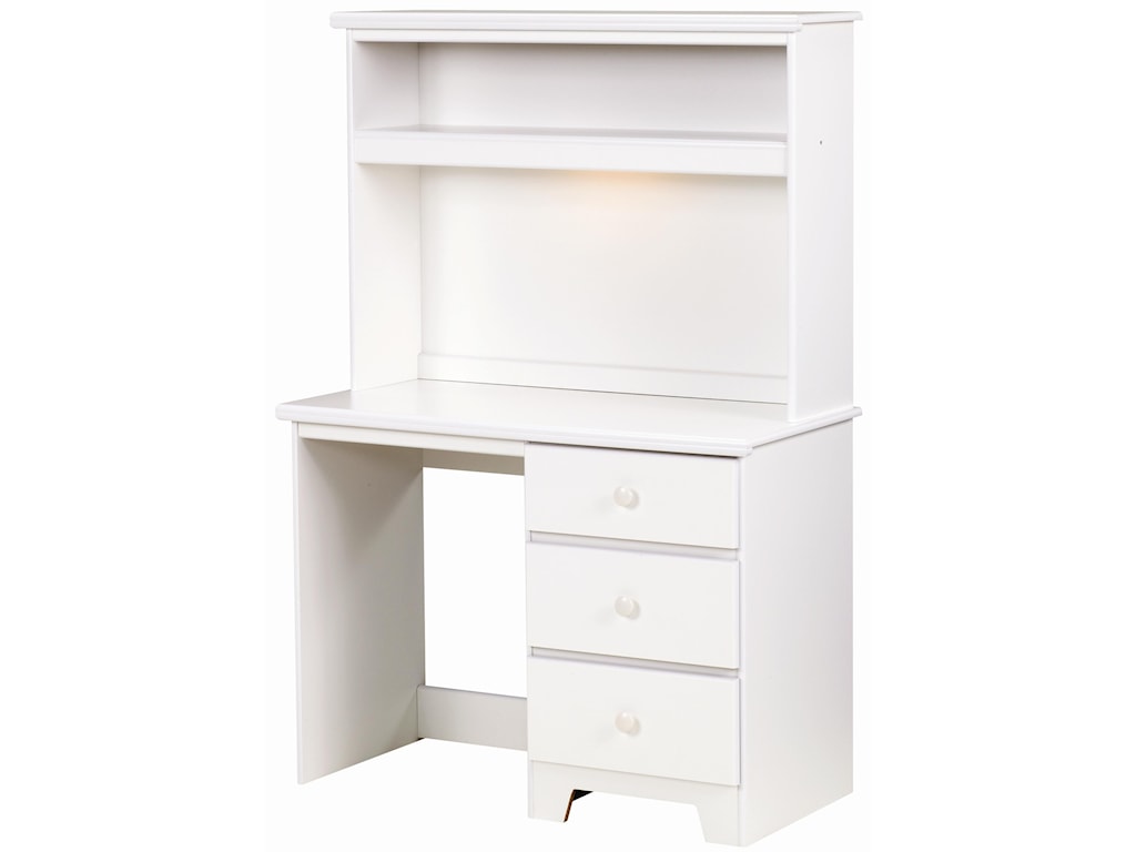 Lang Shaker 3 Drawer Desk With Lit Hutch Rune S Furniture Desk