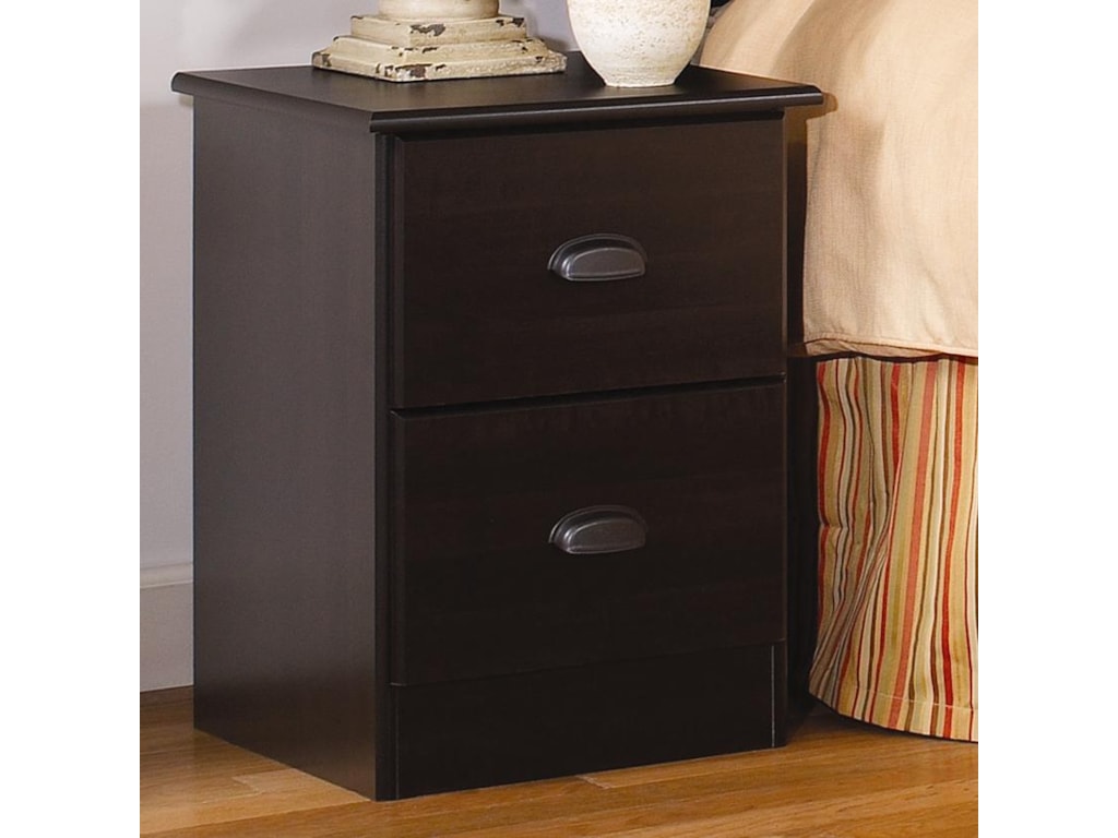 Lang Special2 Drawer Night Stand with Roller Glides