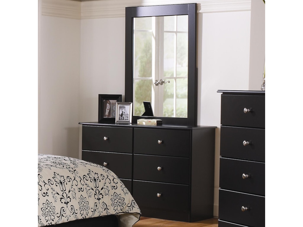 Lang Special6 Drawer Dresser with Mirror Combination