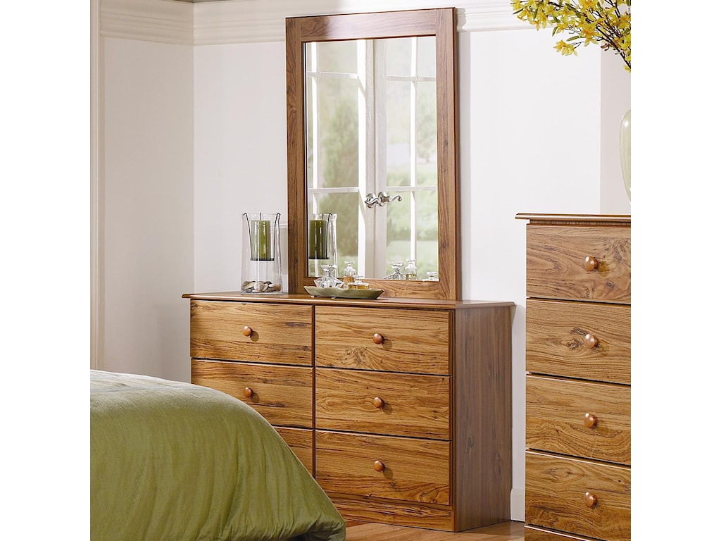 Lang Special 6 Drawer Dresser With Mirror Combination Rune S