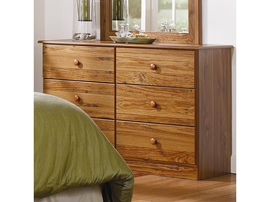Lang Special6 Drawer Dresser with Roller Glides
