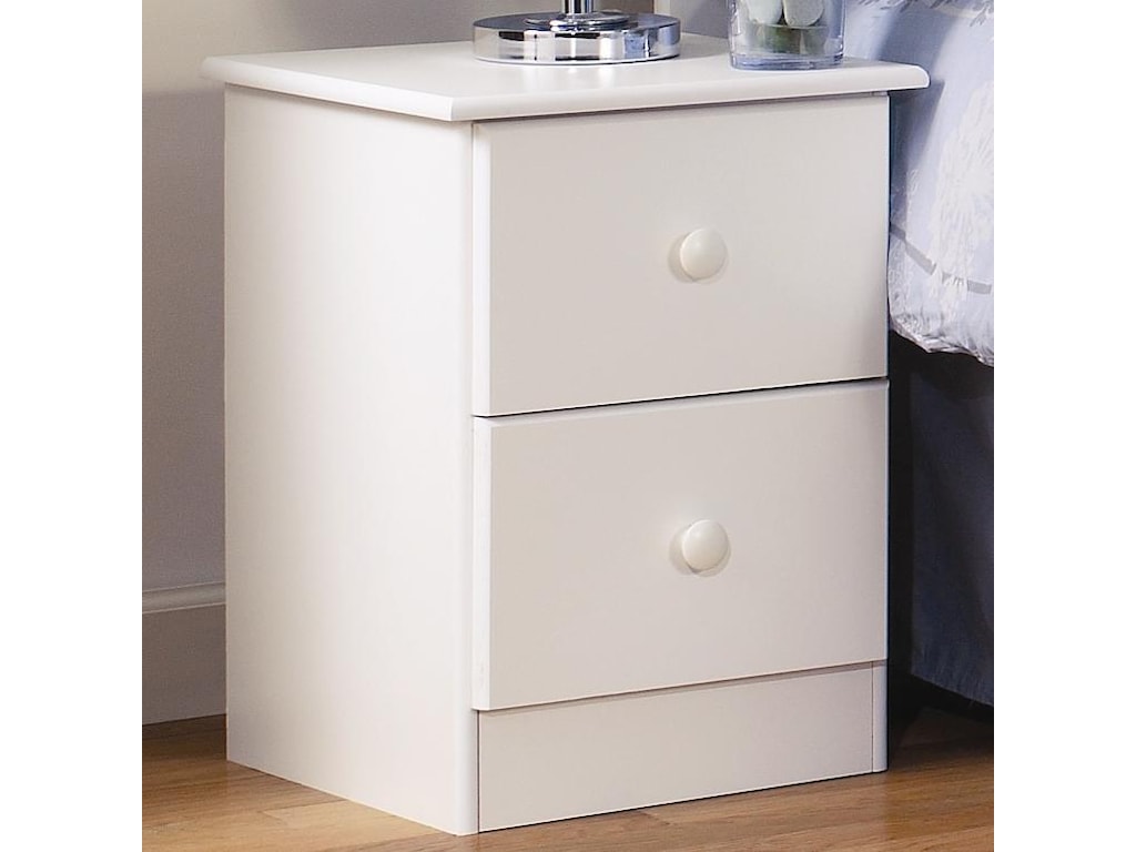 Lang Special2 Drawer Night Stand with Roller Glides