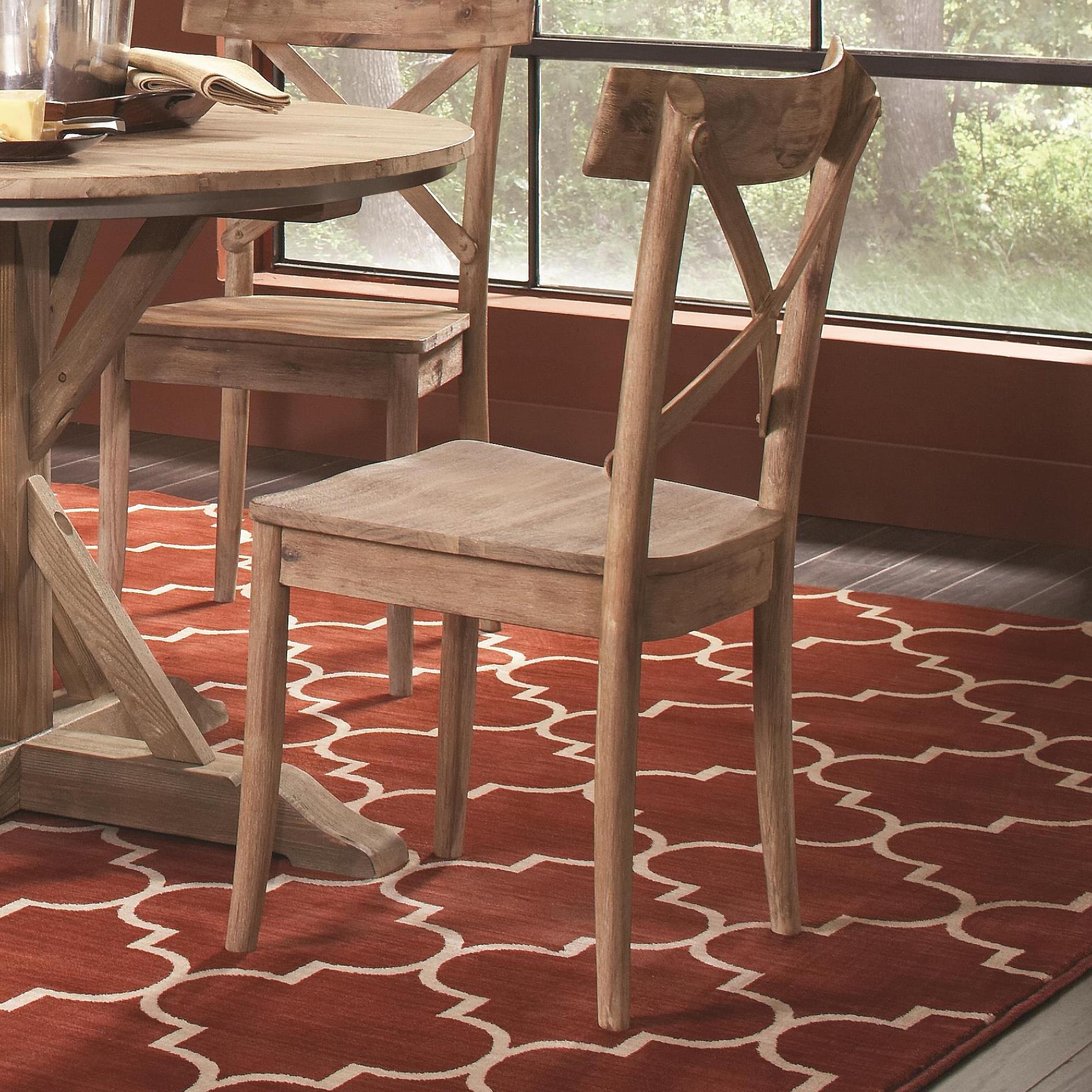 Largo Callista D680 41 Rustic Casual X Back Side Chair Baer S