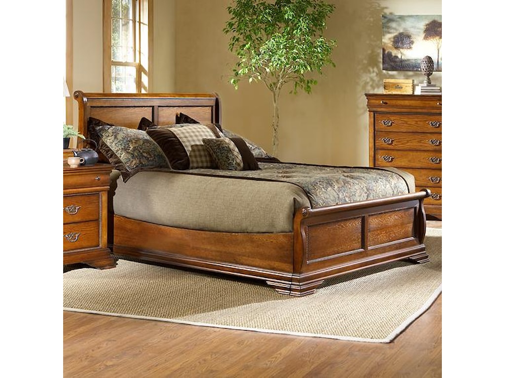 Largo Shenandoah Queen Size Low Profile Sleigh Bed With Largo Shenandoah Queen Size Low Profile Sleigh Bed With