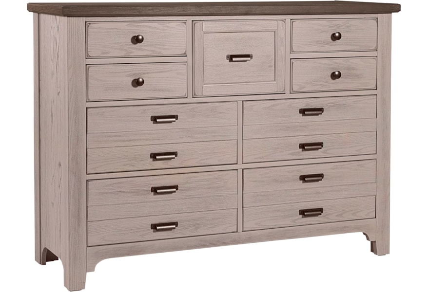 Vaughan Bett Bungalow Transitional 9 Drawer Triple Dresser Crowley Furniture Mattress Dressers Vaughan Bett Bungalow Transitional 9