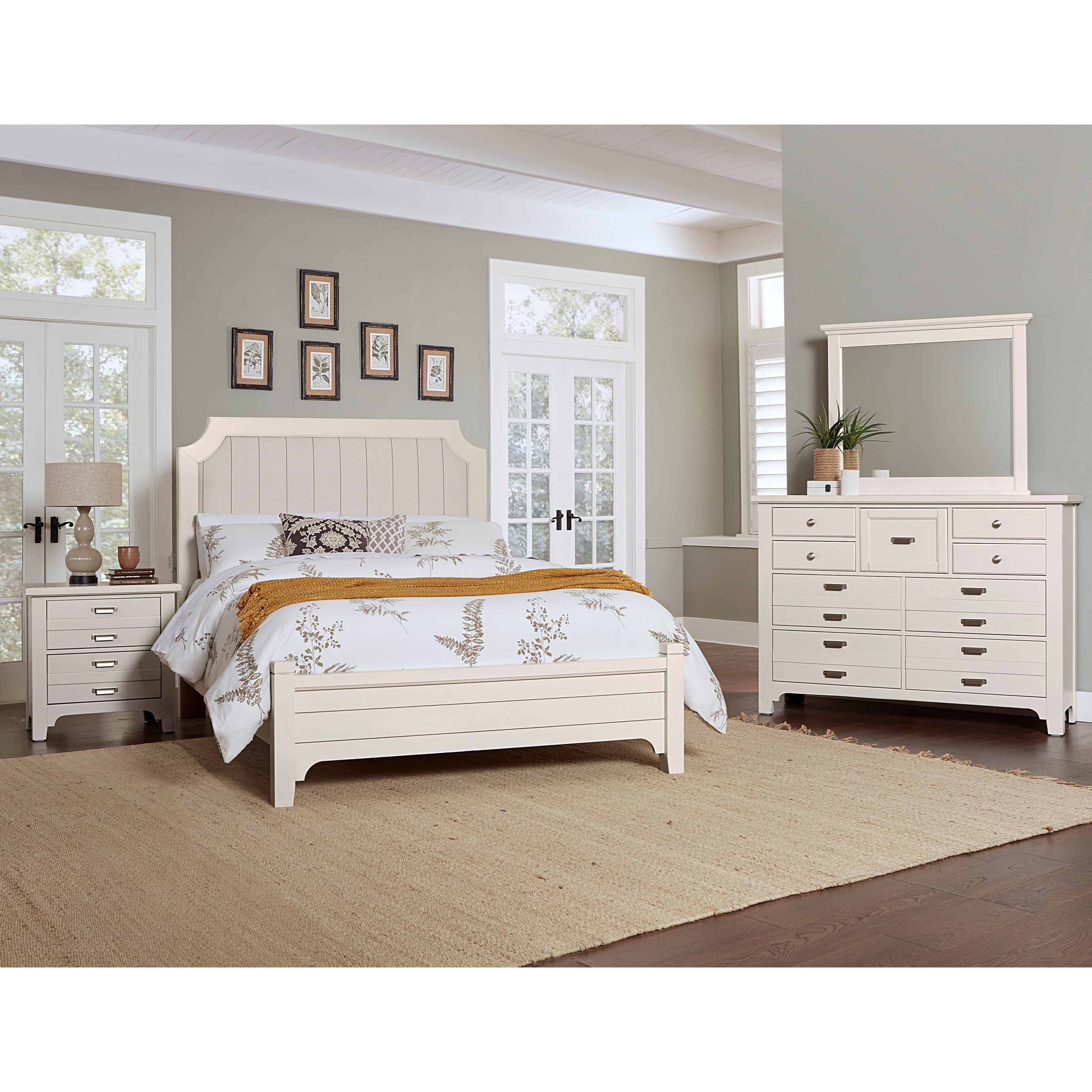 Vaughan Bassett Bungalow Queen Bedroom Group Crowley Furniture Mattress Bedroom Groups