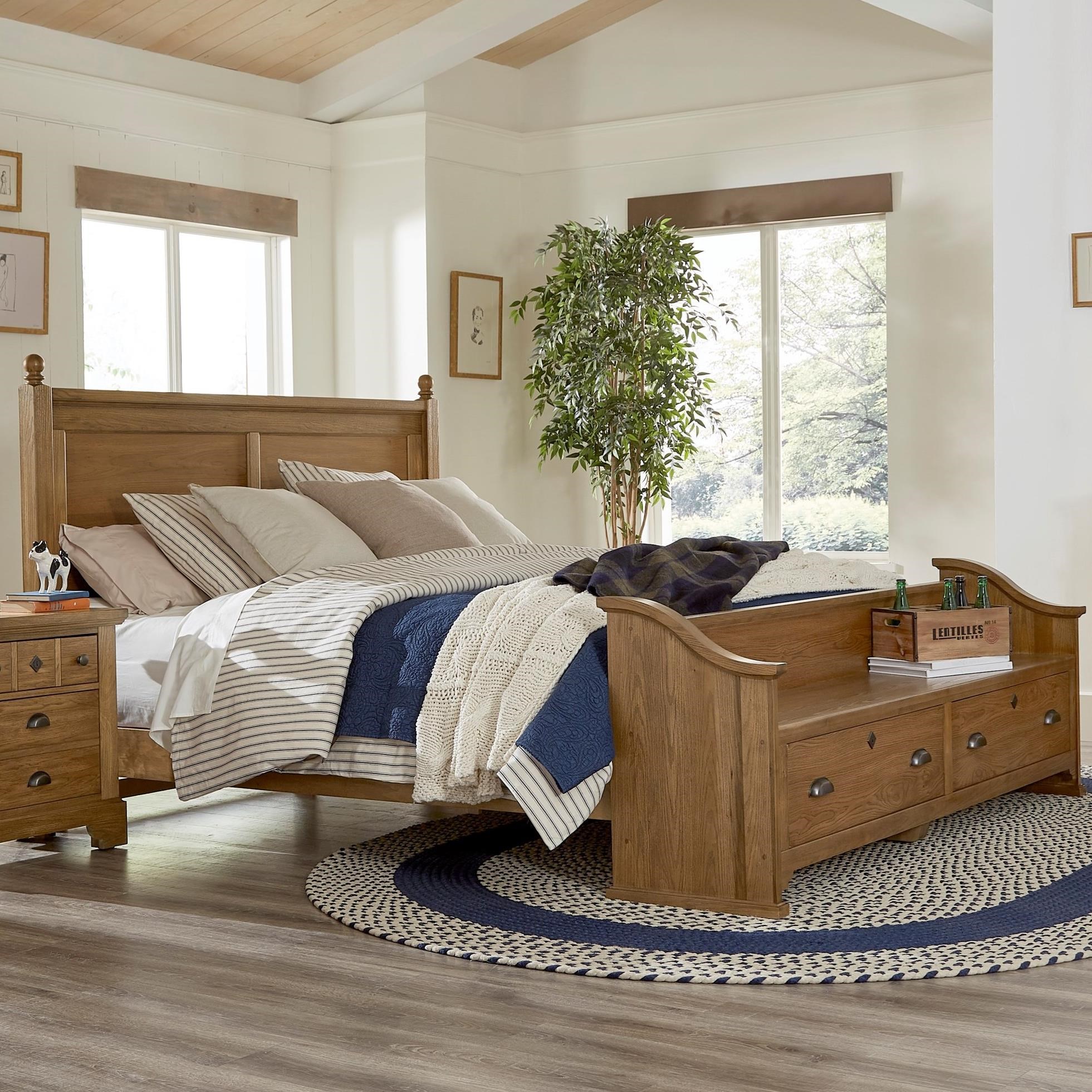 Laurel Mercantile Co Lmco Home Relaxed Vintage King Poster Bed