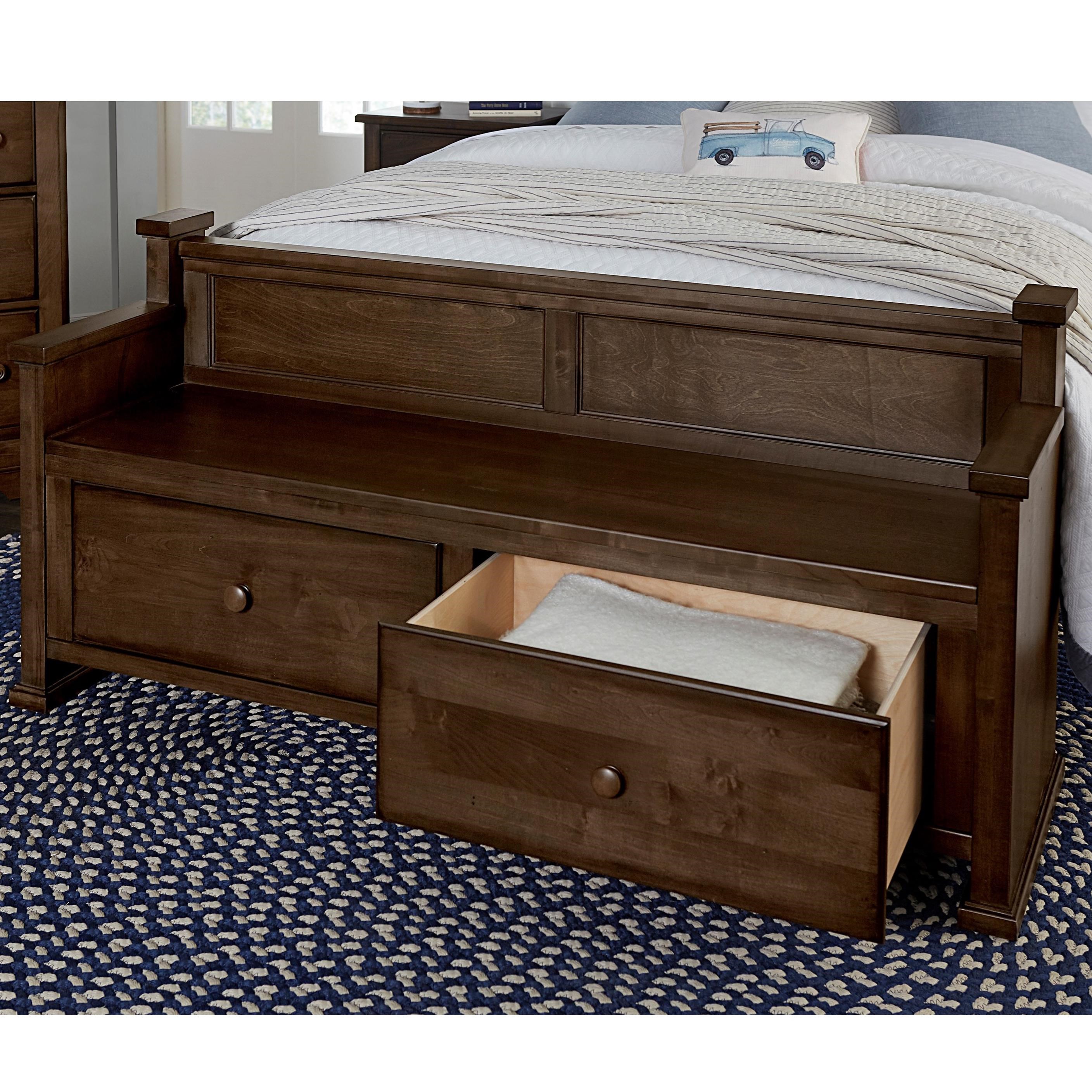 Laurel Mercantile Co Scotsman Rustic 2 Drawer Solid Wood 63