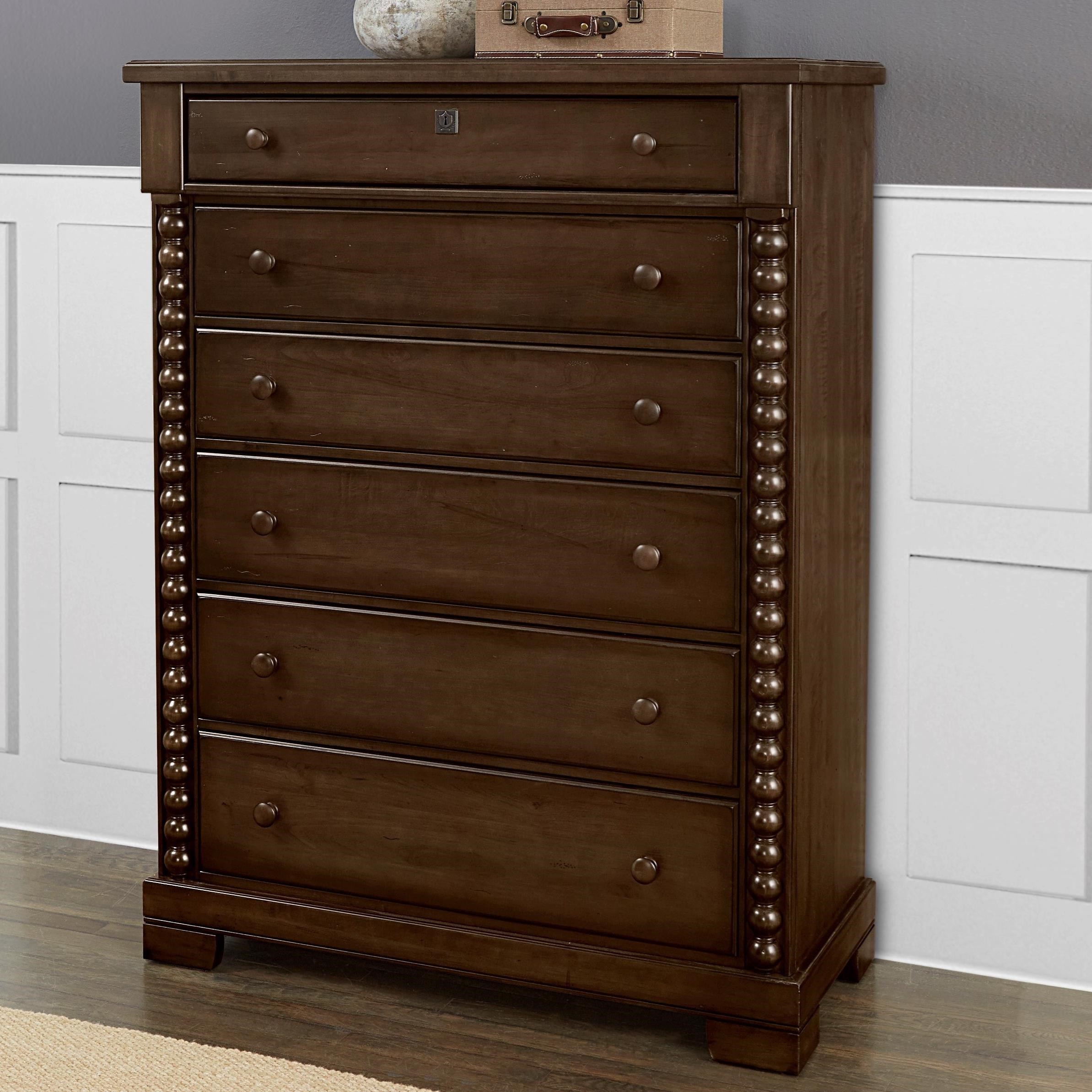 Laurel Mercantile Co Scotsman 180 116 Rustic Solid Wood 6 Drawer