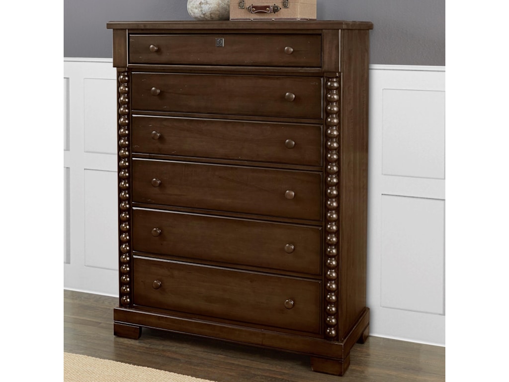 Laurel Mercantile Co Scotsman 180 116 Rustic Solid Wood 6 Drawer
